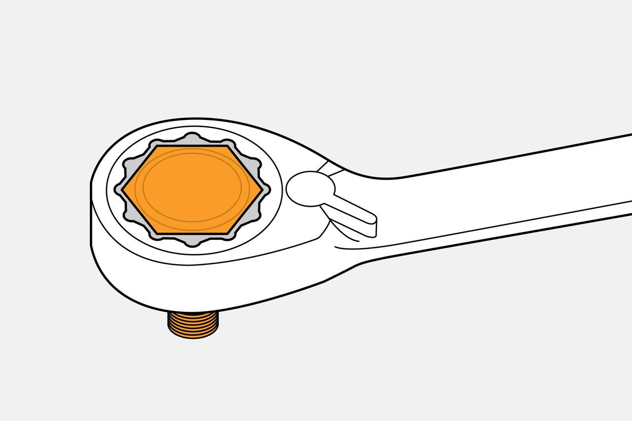 Cheie cu cheie tubulară pentru șuruburi