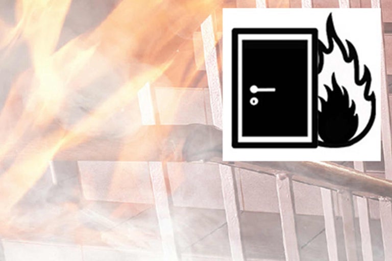 Simbol pentru ușa de protecție la incendiu