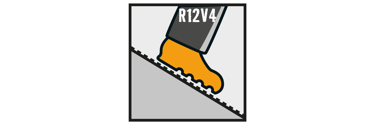 Simbol de rezistență la alunecare clasa R12 V4