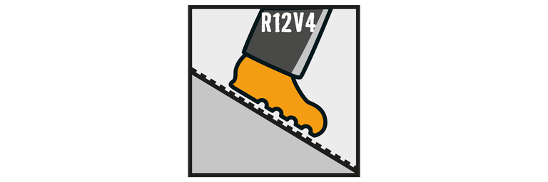 Simbol de rezistență la alunecare clasa R12 V4
