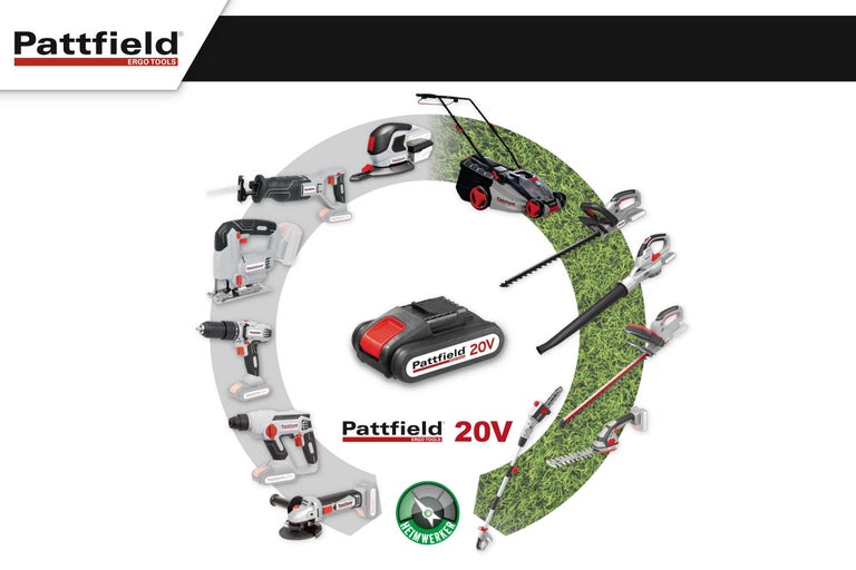 Platforma Pattfield de 20V - o singură baterie pentru toate sculele