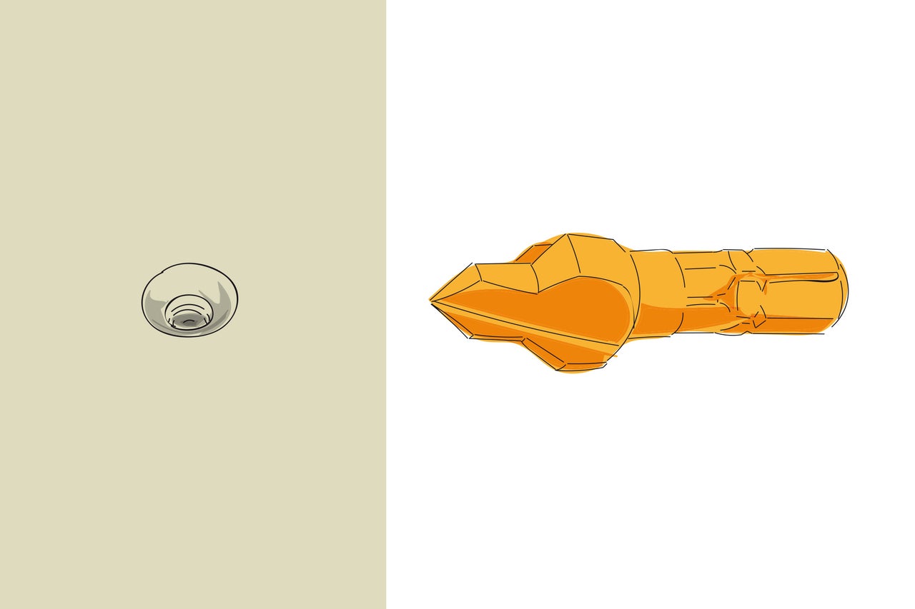 Burghiu și diblu pentru fixarea obiectelor