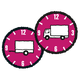 Simbol pentru timpul de livrare cu camion și remorcă