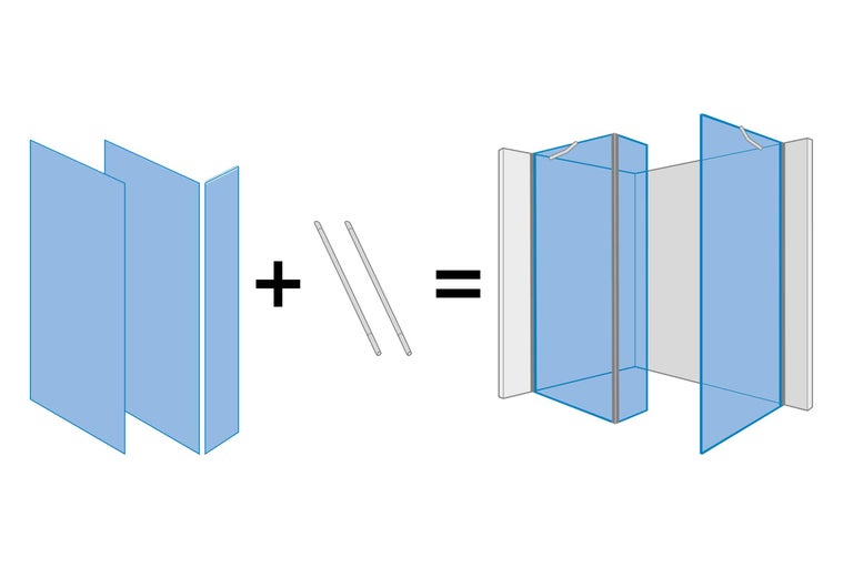 Montarea unei cabine de duș cu elemente de montaj
