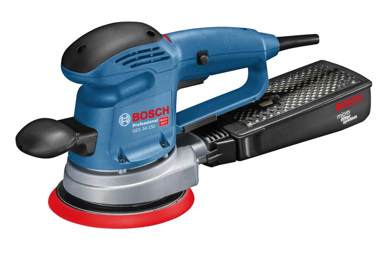 Șlefuitor excentric Bosch cu aspirare praf