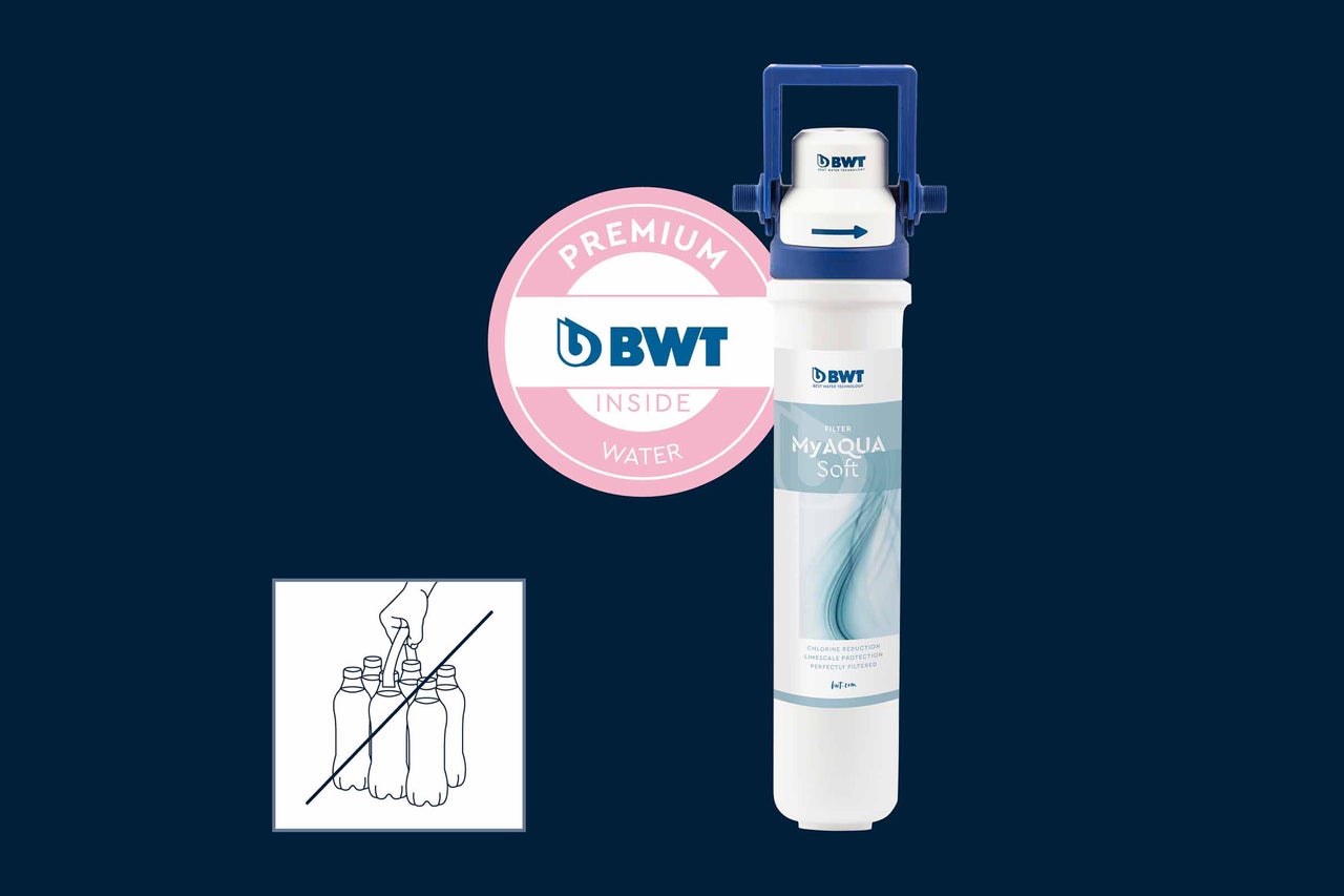 Filtru BWT MyAqua Soft pentru reducerea clorului și protecție împotriva depunerilor de calcar