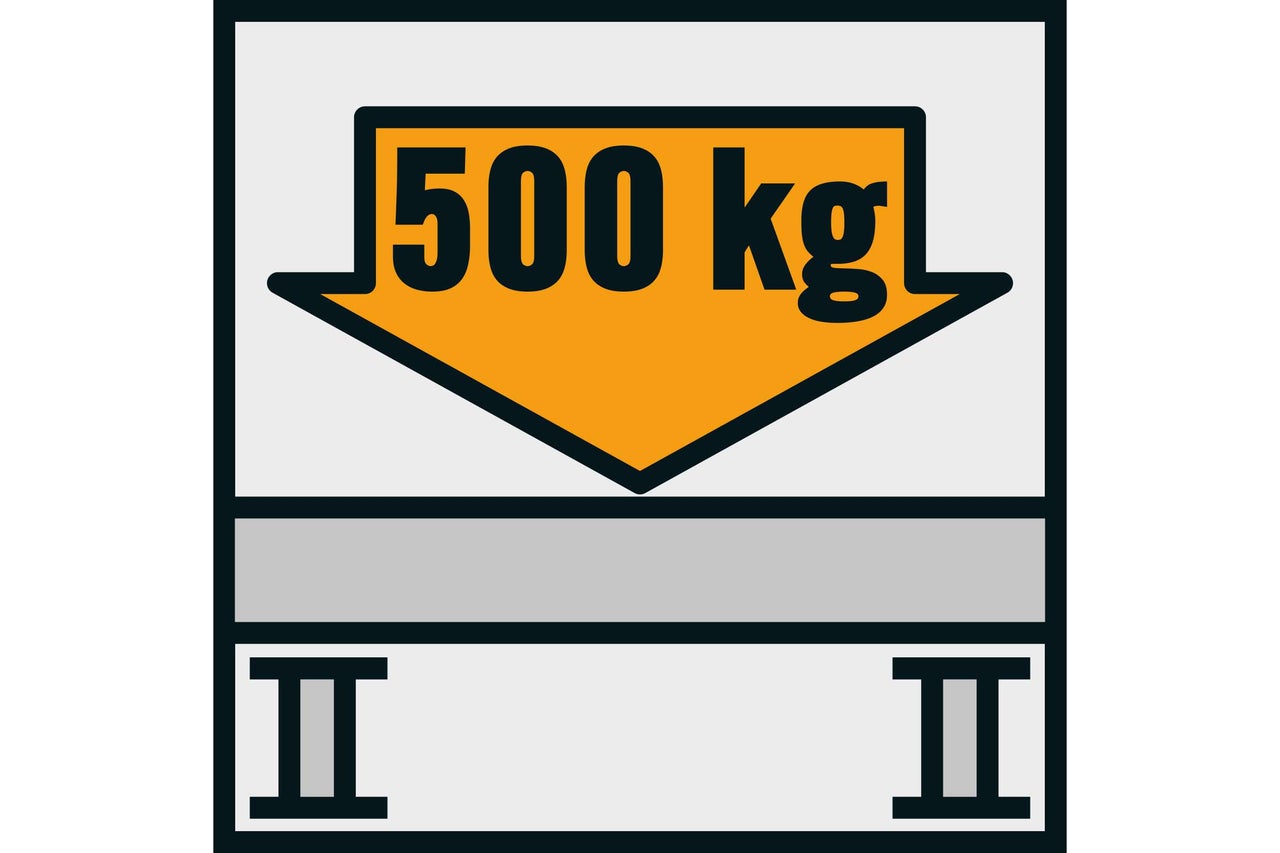 Simbol pentru sarcină admisă de până la 500 kilograme