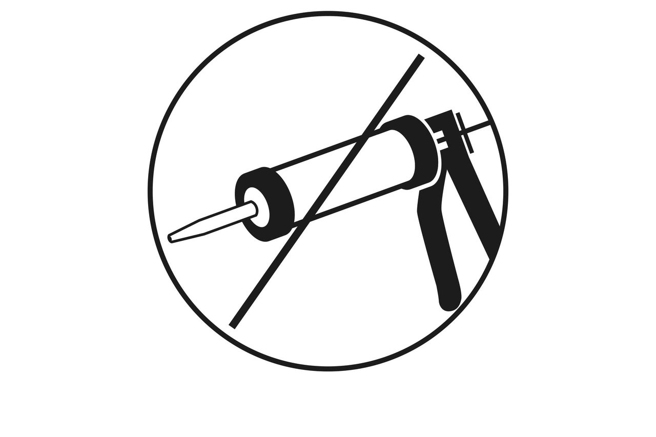 Simbol: Nu utilizați pistolul de cartuș
