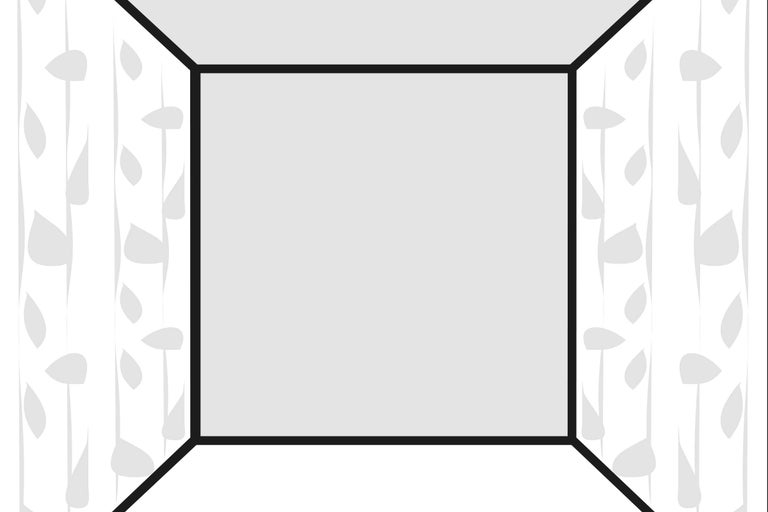 Vedere a camerei cu tapet cu model