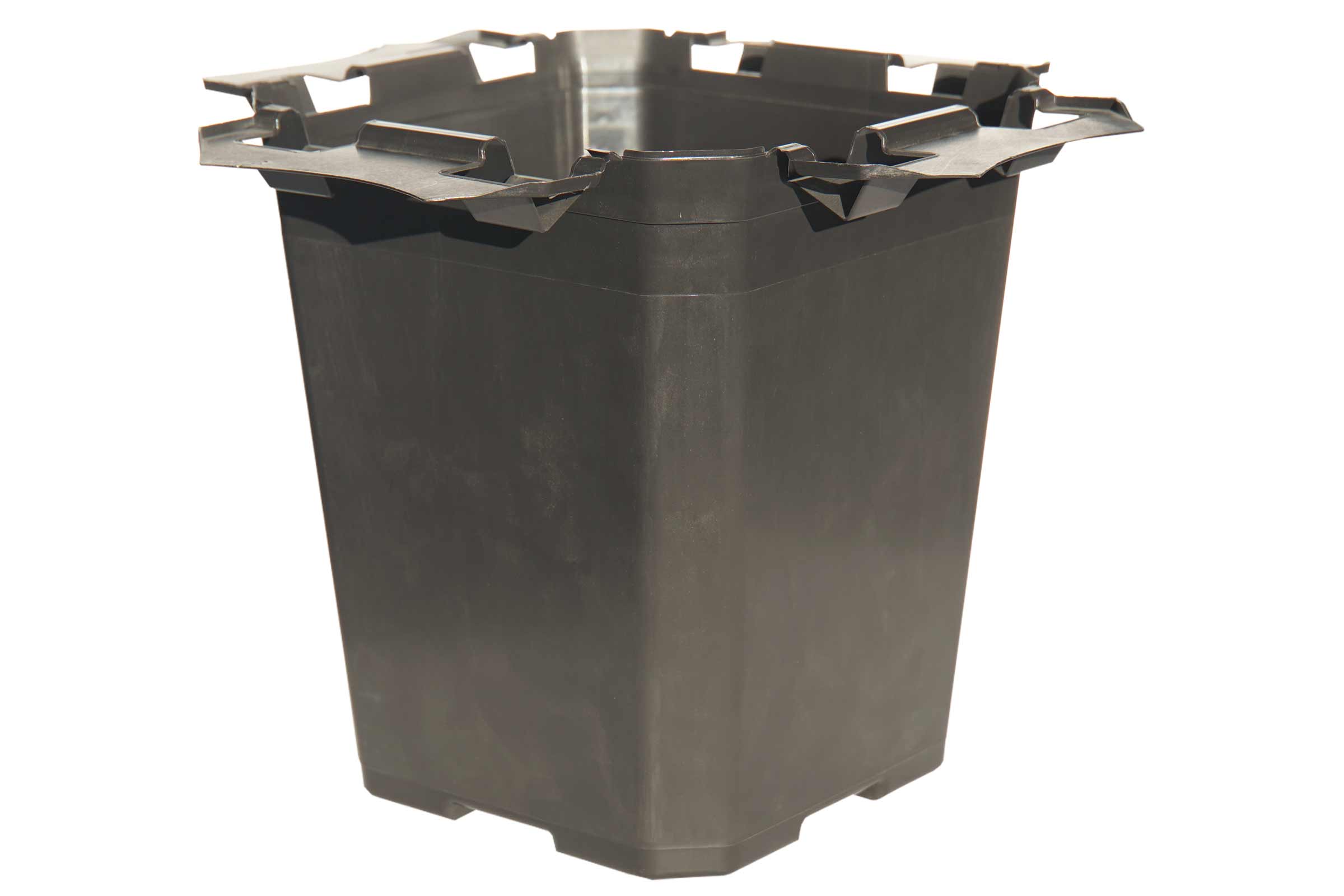Ghiveci de flori pătrat din plastic