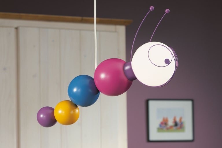 Lampă de cameră pentru copii în formă de omidă