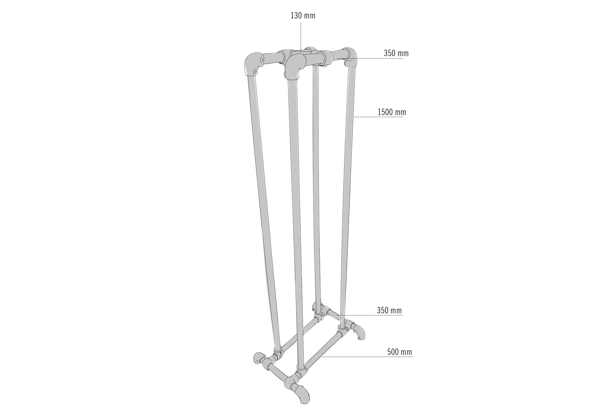 Structură tubulară cu dimensiuni