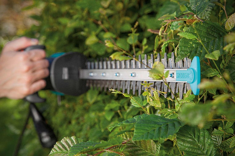 O foarfecă de tuns gard viu taie un gard viu.