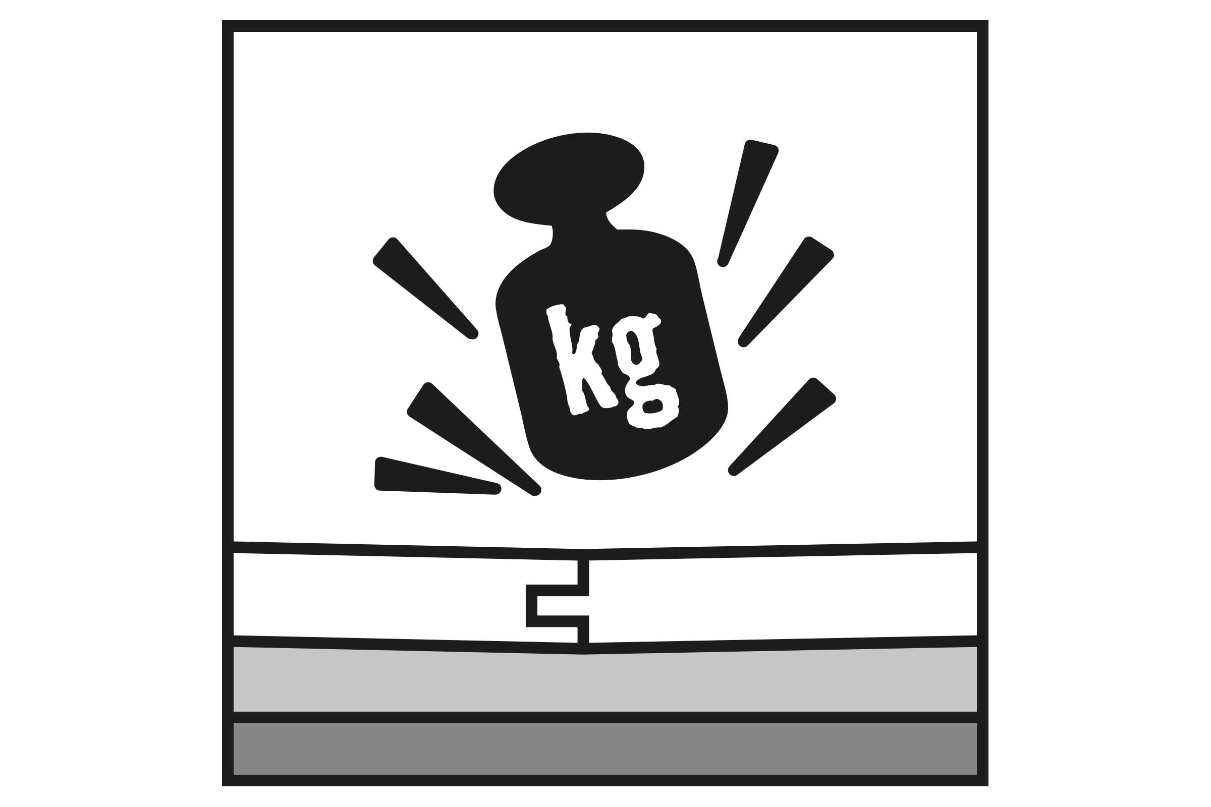 Simbol pentru capacitatea portantă a unui produs în kilograme