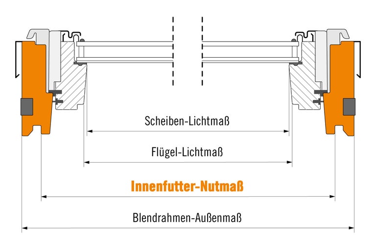 Schiță a unui cadru de fereastră cu specificații de dimensiuni