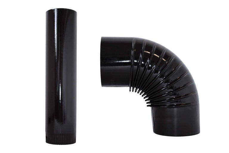 Coș de fum și cot din oțel