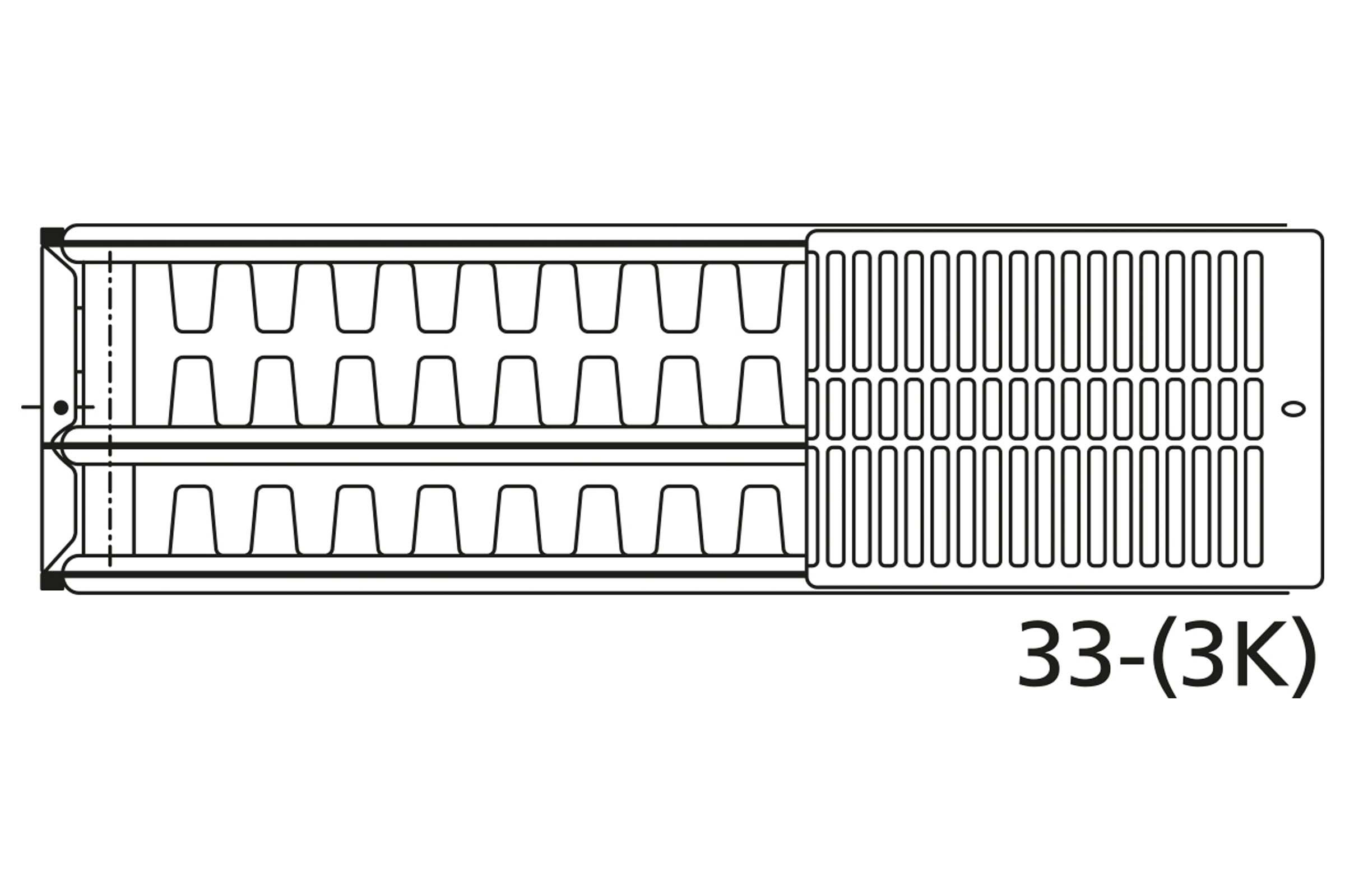 Schema radiatorului tip 33