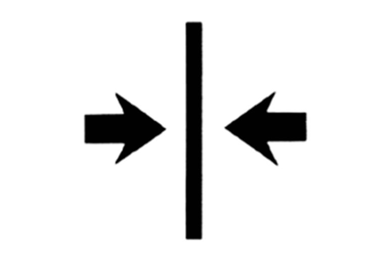 Simbol sarcină de compresie