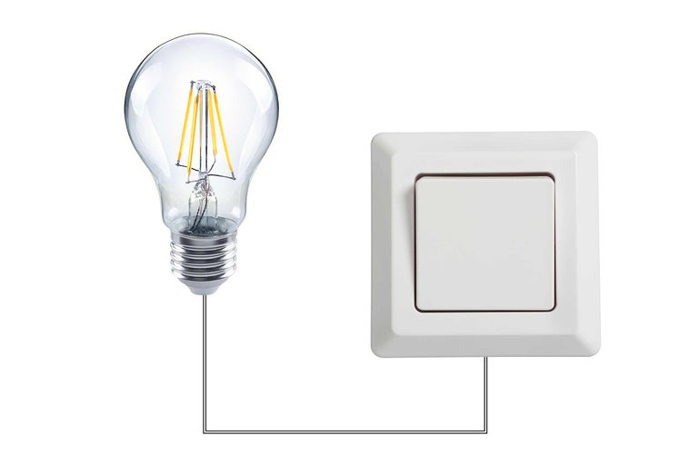 Bec cu întrerupător și cablaj