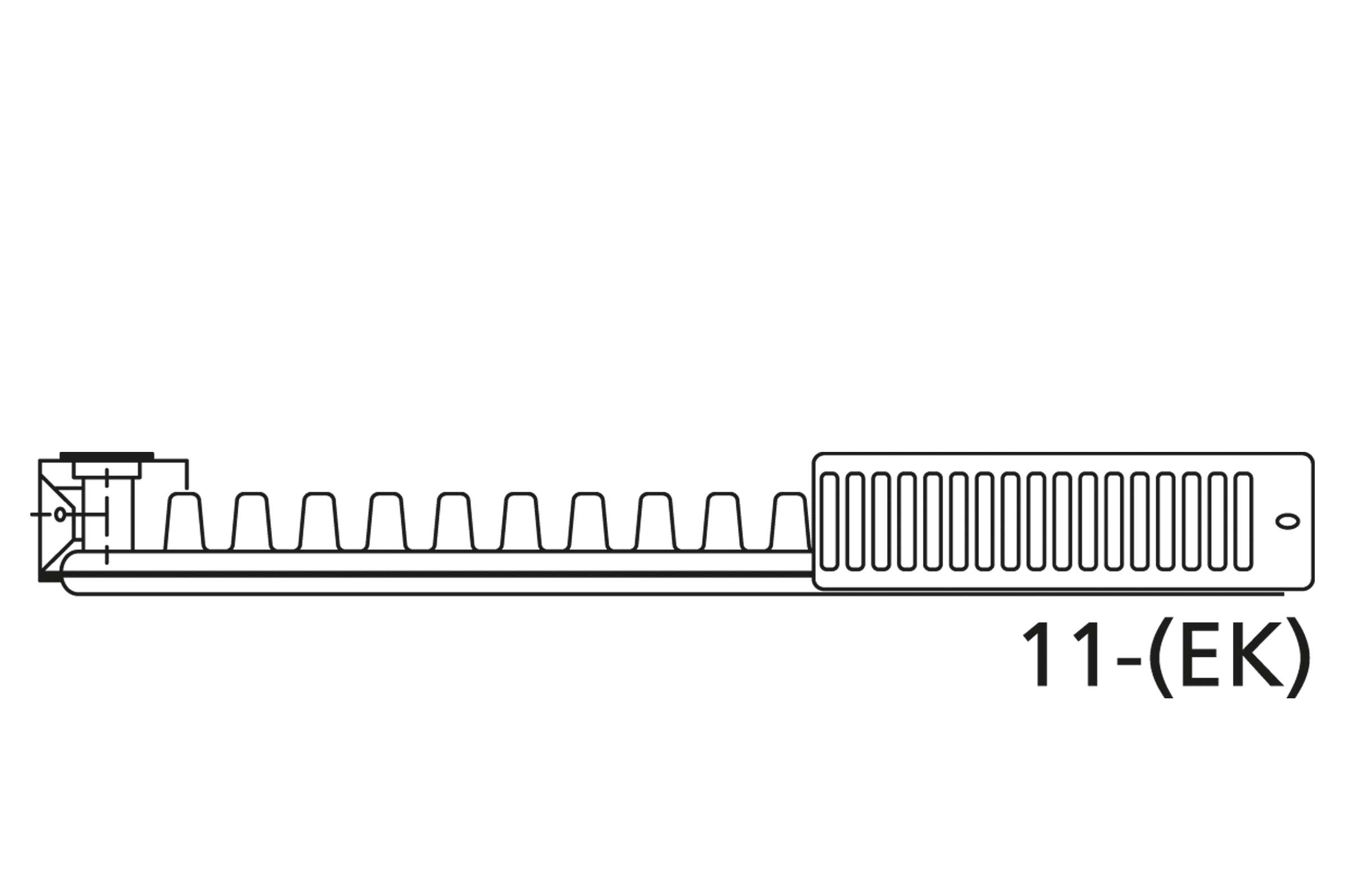 Desen tehnic al unui radiator tip 11-(EK)