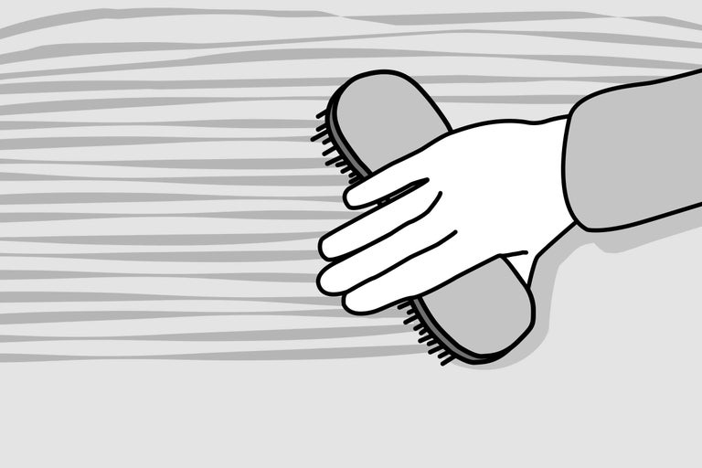 Mână cu perie pentru curățarea suprafețelor