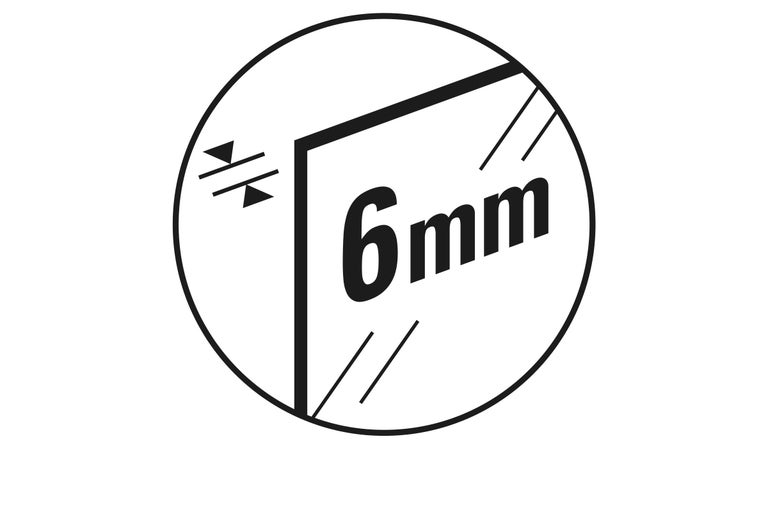 Simbol pentru grosimea materialului de 6 mm