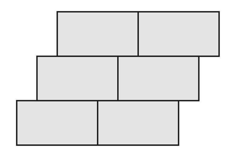 Model de așezare în sferturi de cărămidă