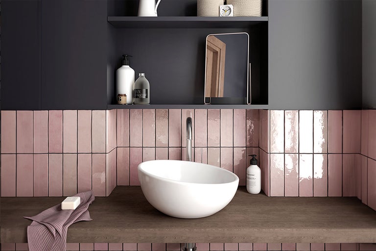 358416 Inspiratie pentru amenajari cu placi ceramice roz | HORNBACH