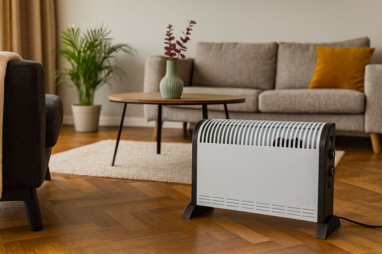 Încălzitor de cameră în sufragerie