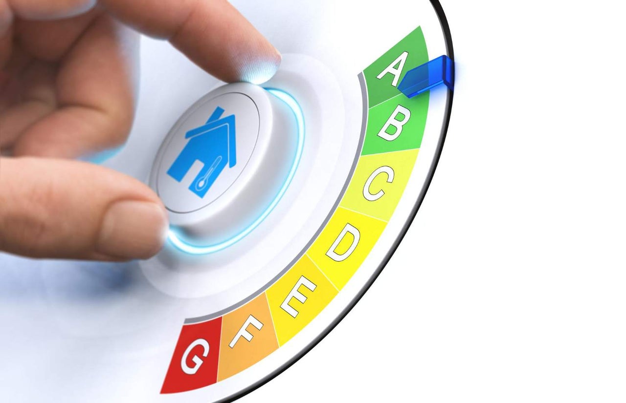 Selector rotativ pentru clasa de eficienta energetica a unei case