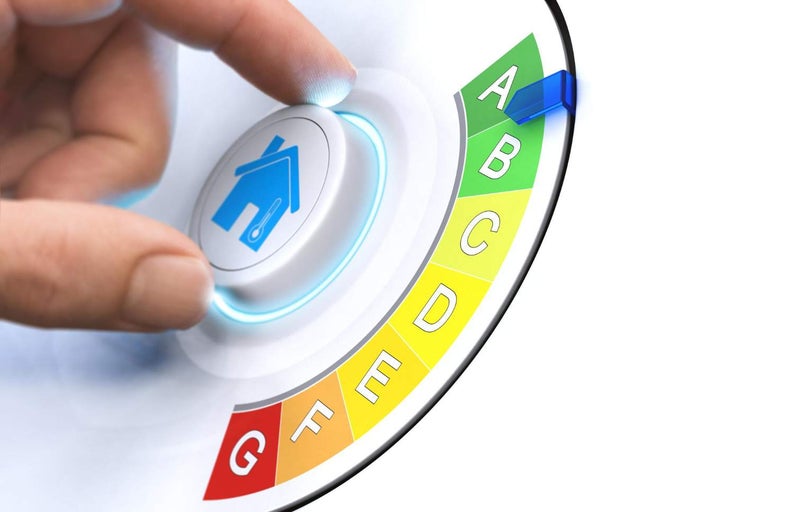 Selector rotativ pentru clasa de eficienta energetica a unei case