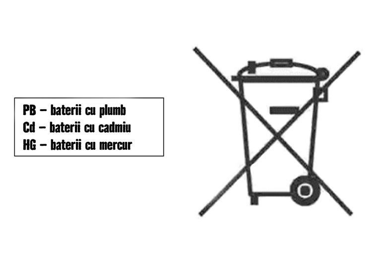 Simbol pentru colectarea separată a bateriilor