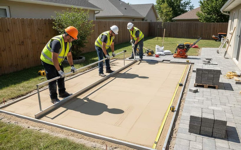 Ce se pune sub pavaj: montajul pavelelor pe pat de nisip sau beton