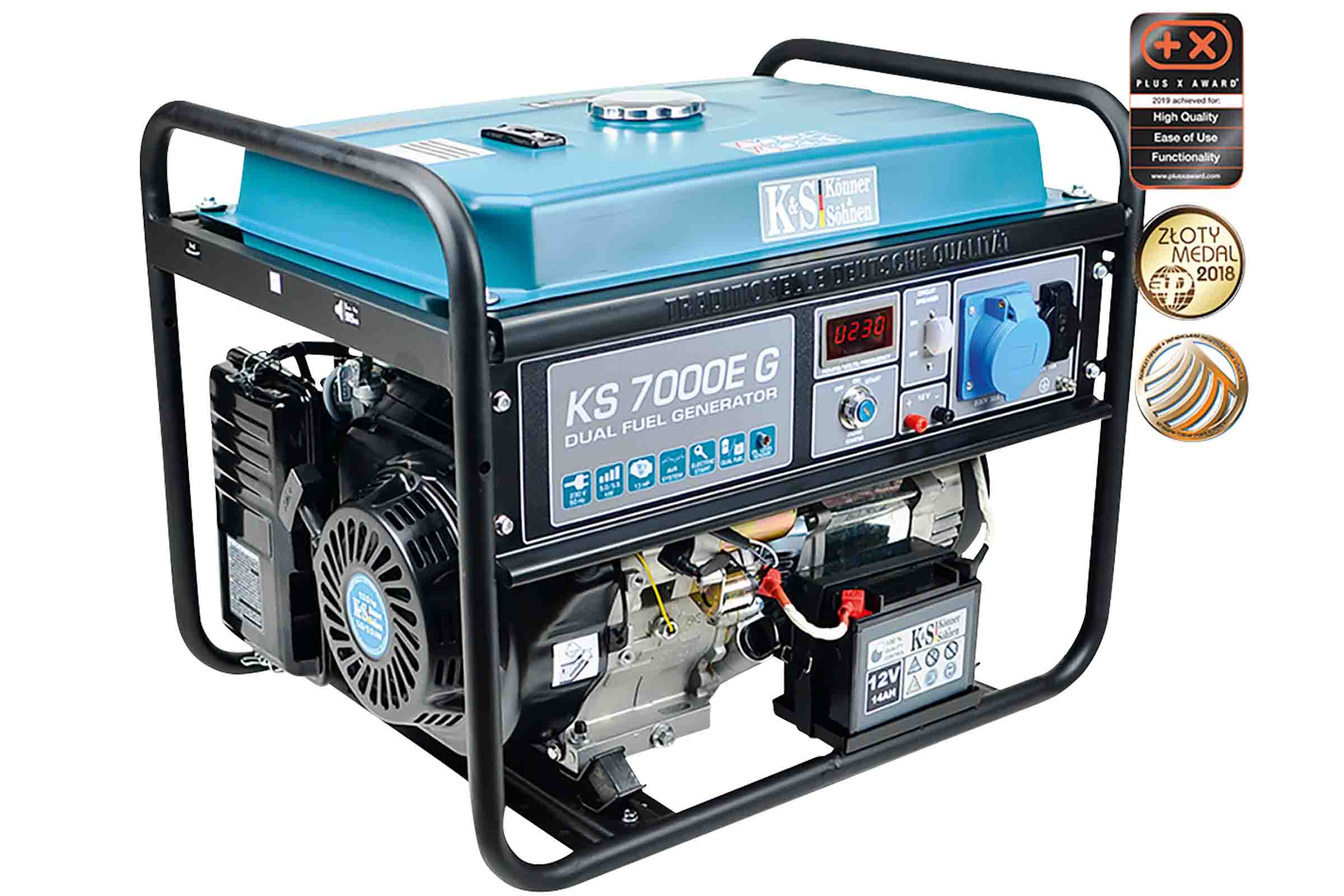 Generator cu combustibil dual Könner und Söhnen KS 7000E G