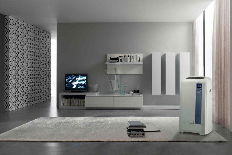 Living cu dezumidificator, design modern, mobilier și decorațiuni