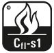 Simbol pentru clasa de protecție la incendiu Cfl-s1