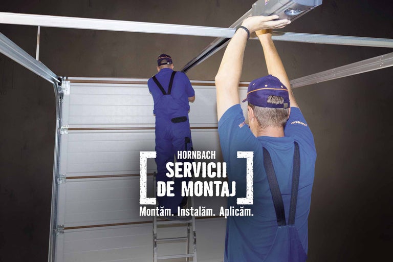 Montaj garaj efectuat de un artizan