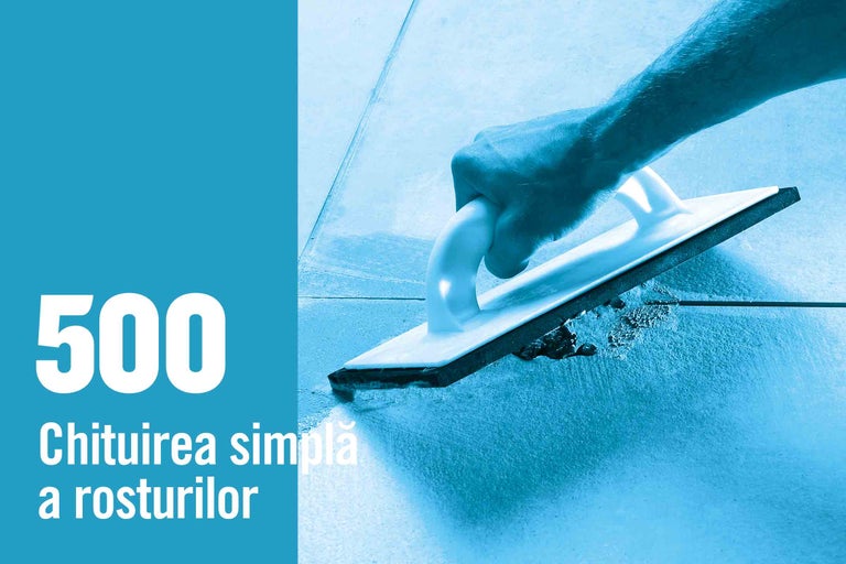 Faiantar chitind rosturile de faianță