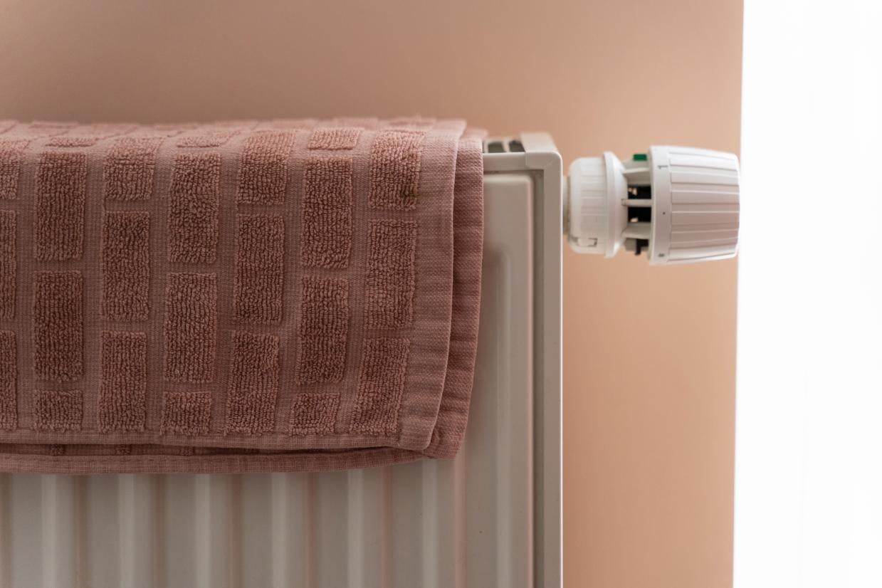 Prosop pe calorifer cu termostat