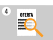 Simbol pentru ofertă specială cu lupă Simbol pentru ofertă specială cu lupă