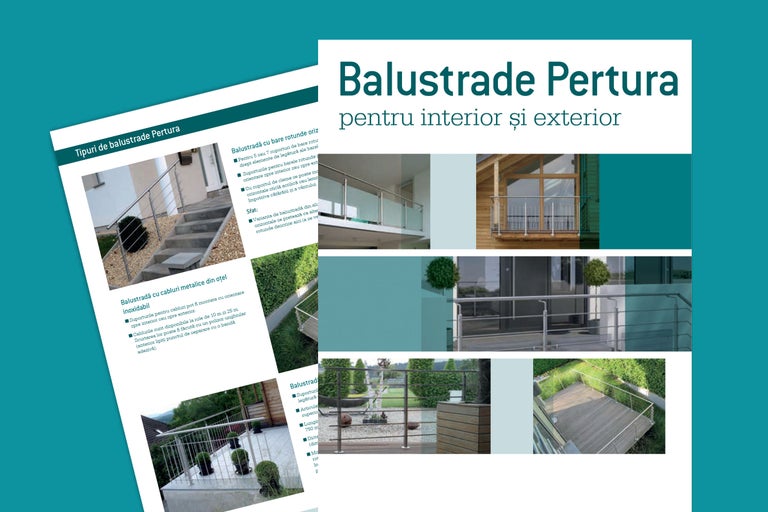 Balustrade Pertura pentru interior și exterior
