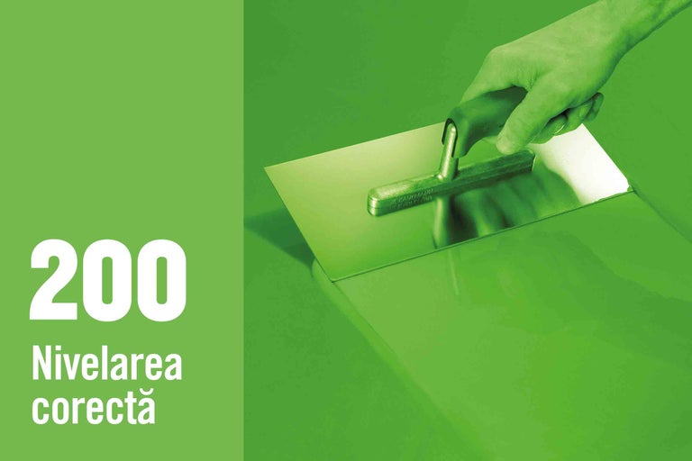 Gletieră pentru lucrări de tencuială și glet în mână