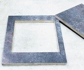 Decupaj pătrat din material lemnos