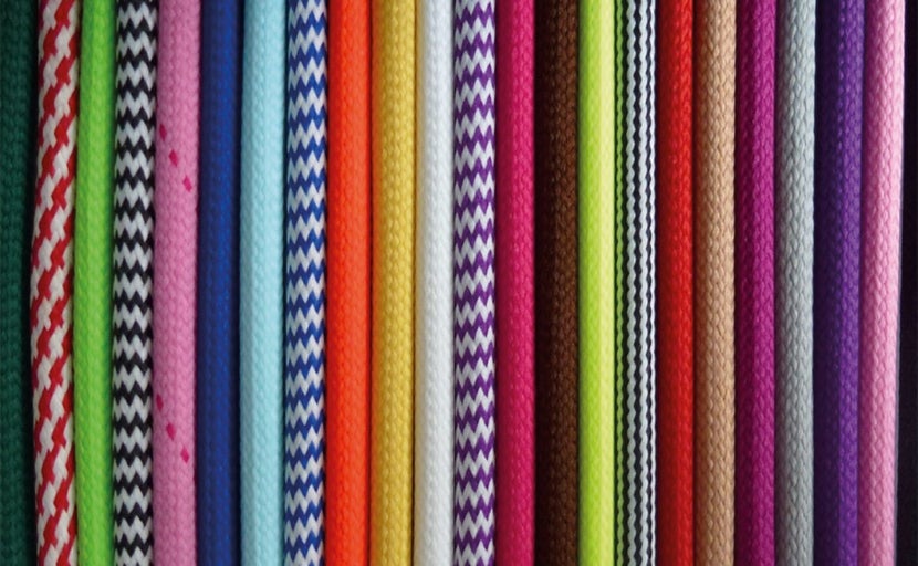 Secțiune transversală a diverselor cabluri textile