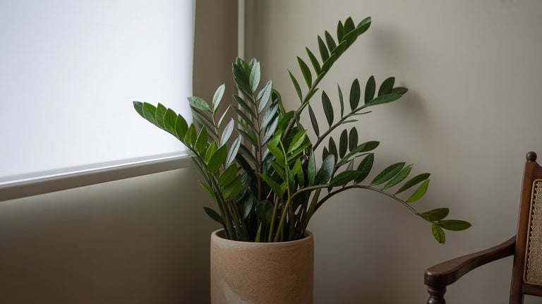 Zamioculcas plantă de interior în ghiveci