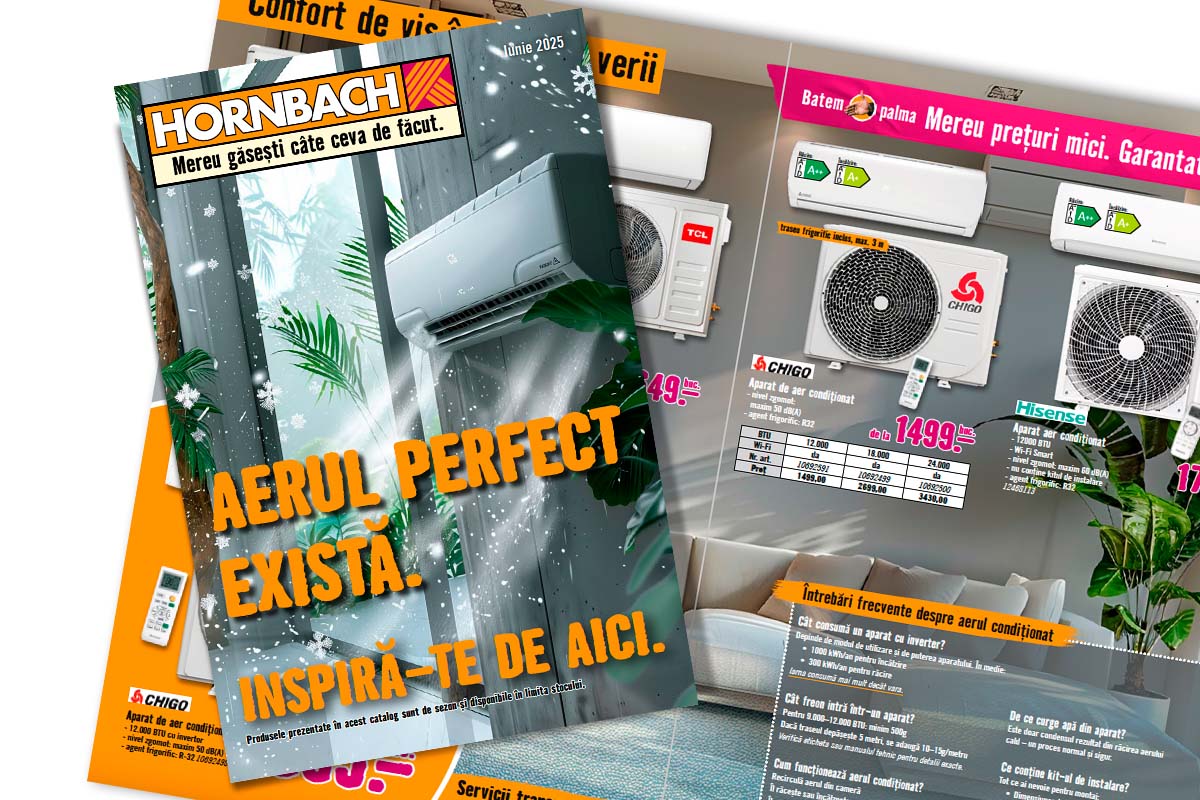 Catalog Hornbach cu oferte de aparate de aer condiționat