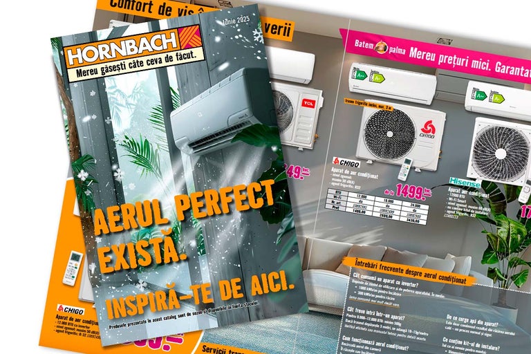 Catalog Hornbach cu oferte de aparate de aer condiționat