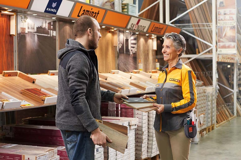 Jachetă de lucru cu mâneci lungi, închidere cu nasturi și logo Hornbach