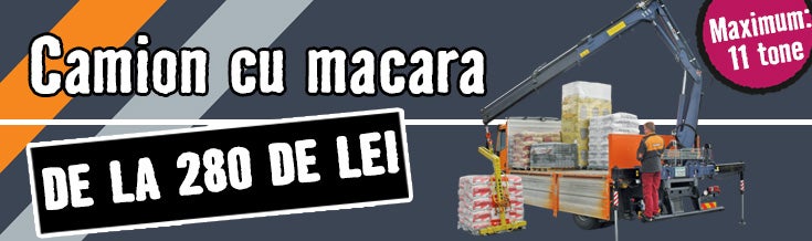 Camion cu macara pentru ridicarea sarcinilor