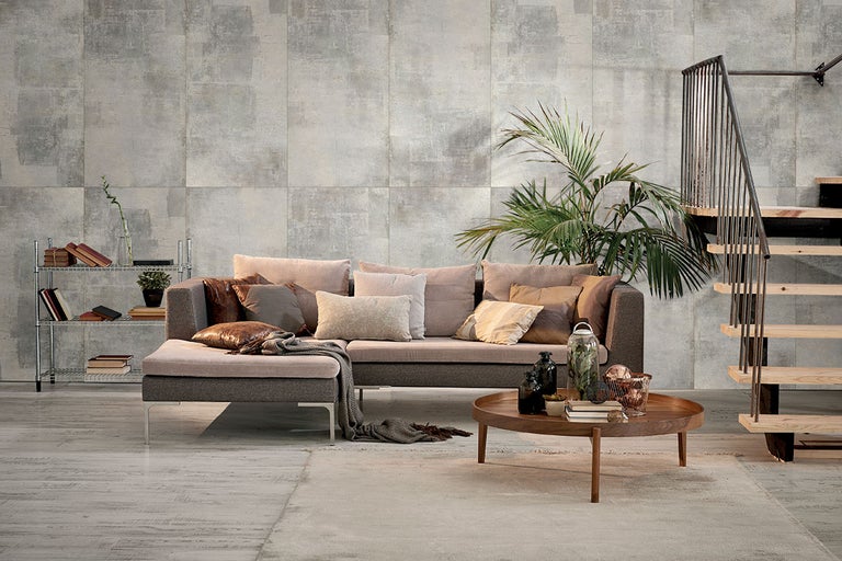 Inspiratie pentru amenajare cu placi cu aspect de beton